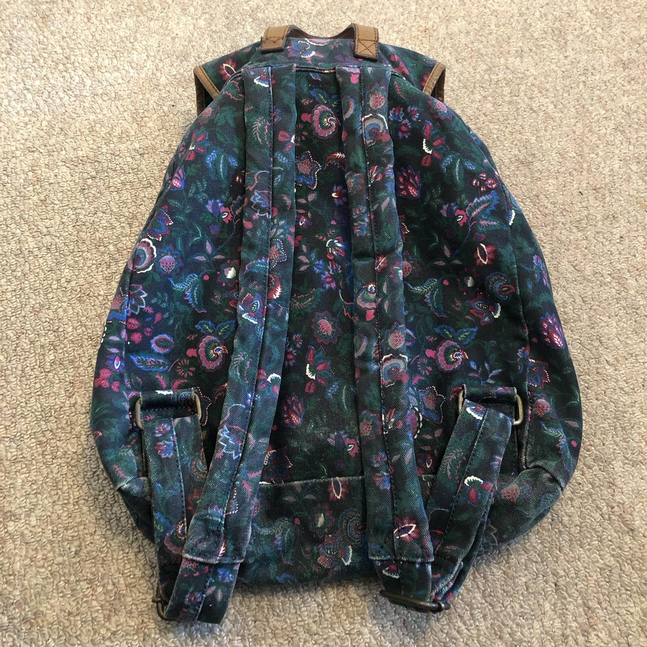 Jack wills floral top backpack