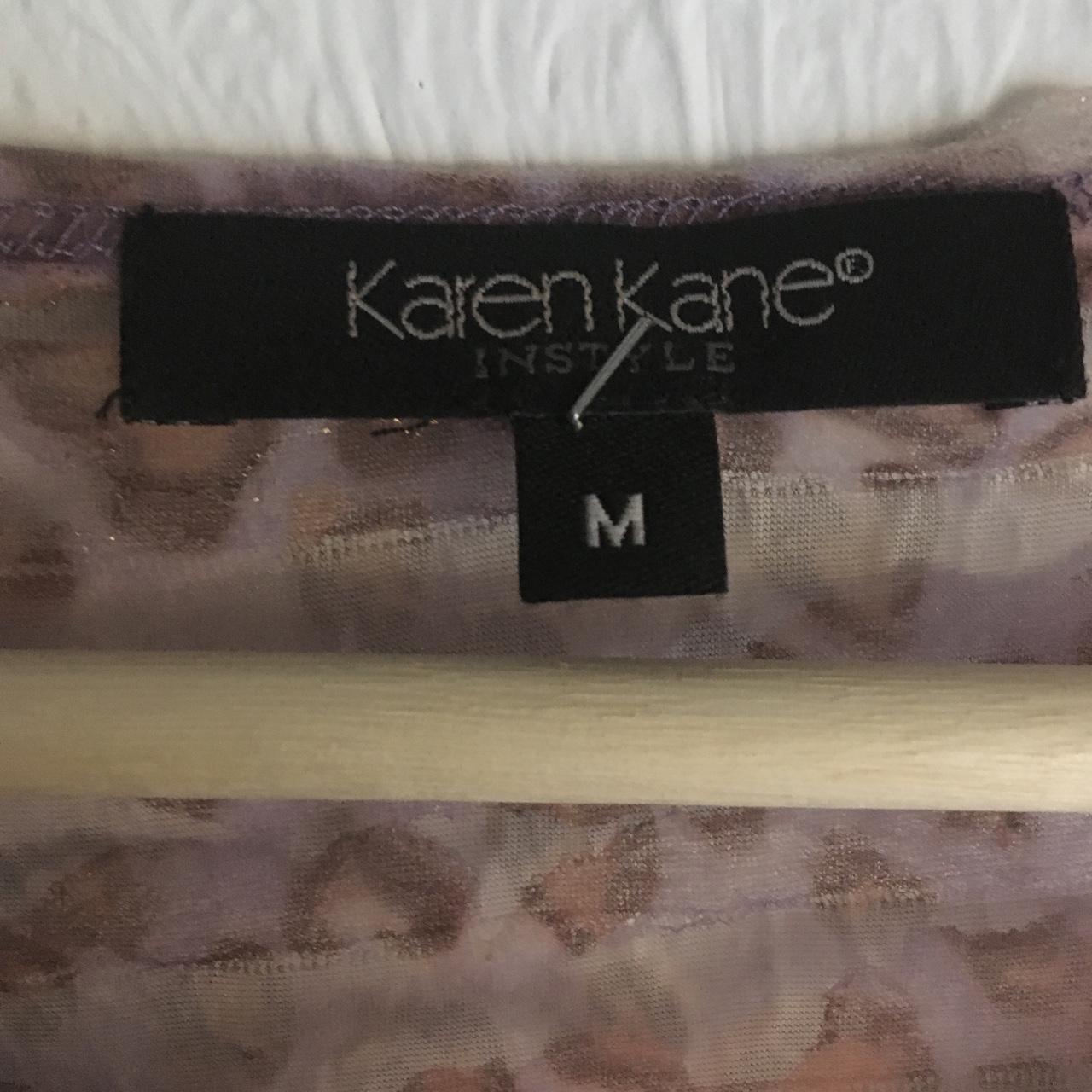 Karen Kane Women's Pink and Cream Shirt (4)