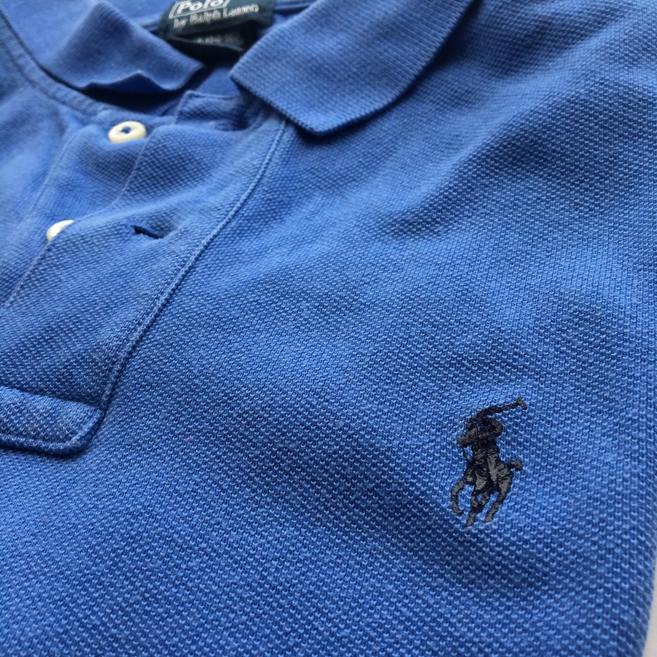 Blue Ralph Lauren polo. Size: Large kids/extra small... - Depop