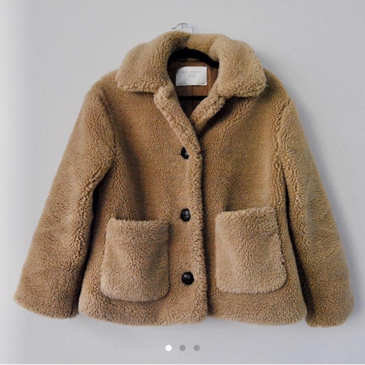 Zara teddy coat - Depop