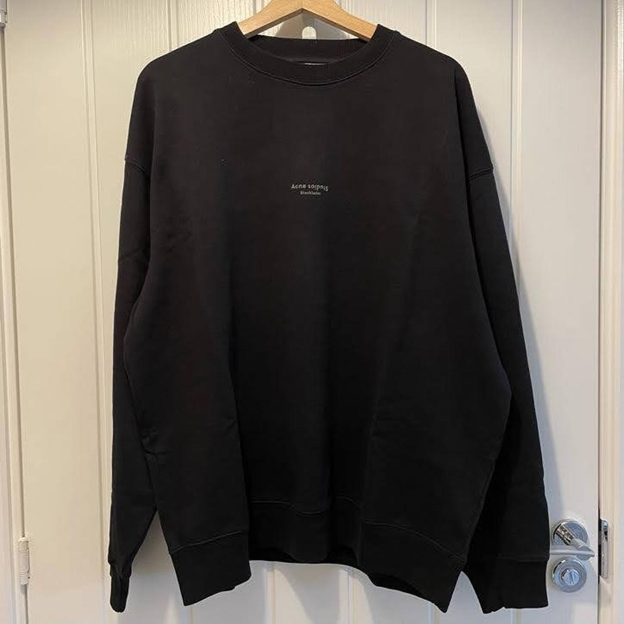 Acne Studios logo stamp sweatshirt Black Medium Worn