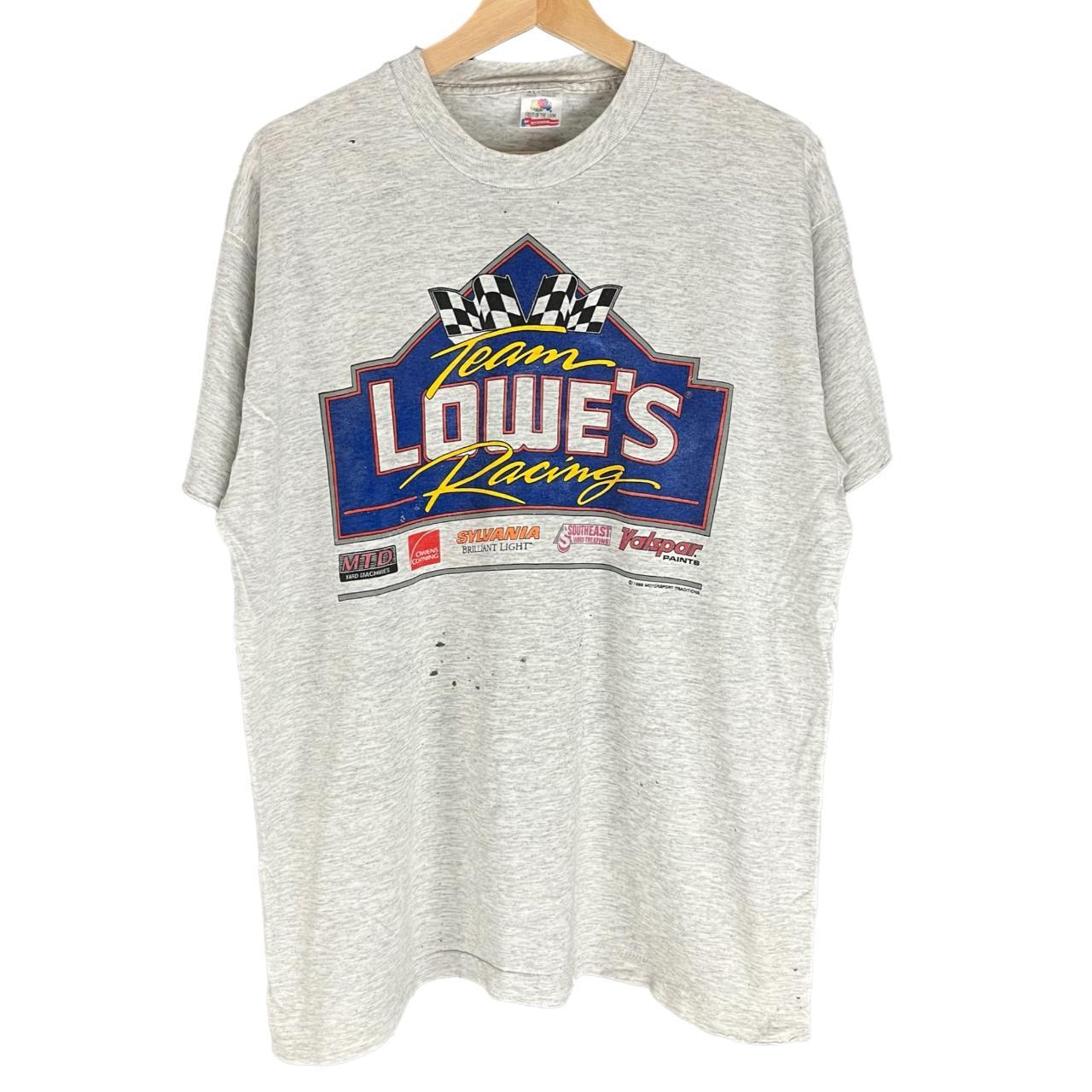 1995 Thrashed Lowes Team racing shirt Single... - Depop