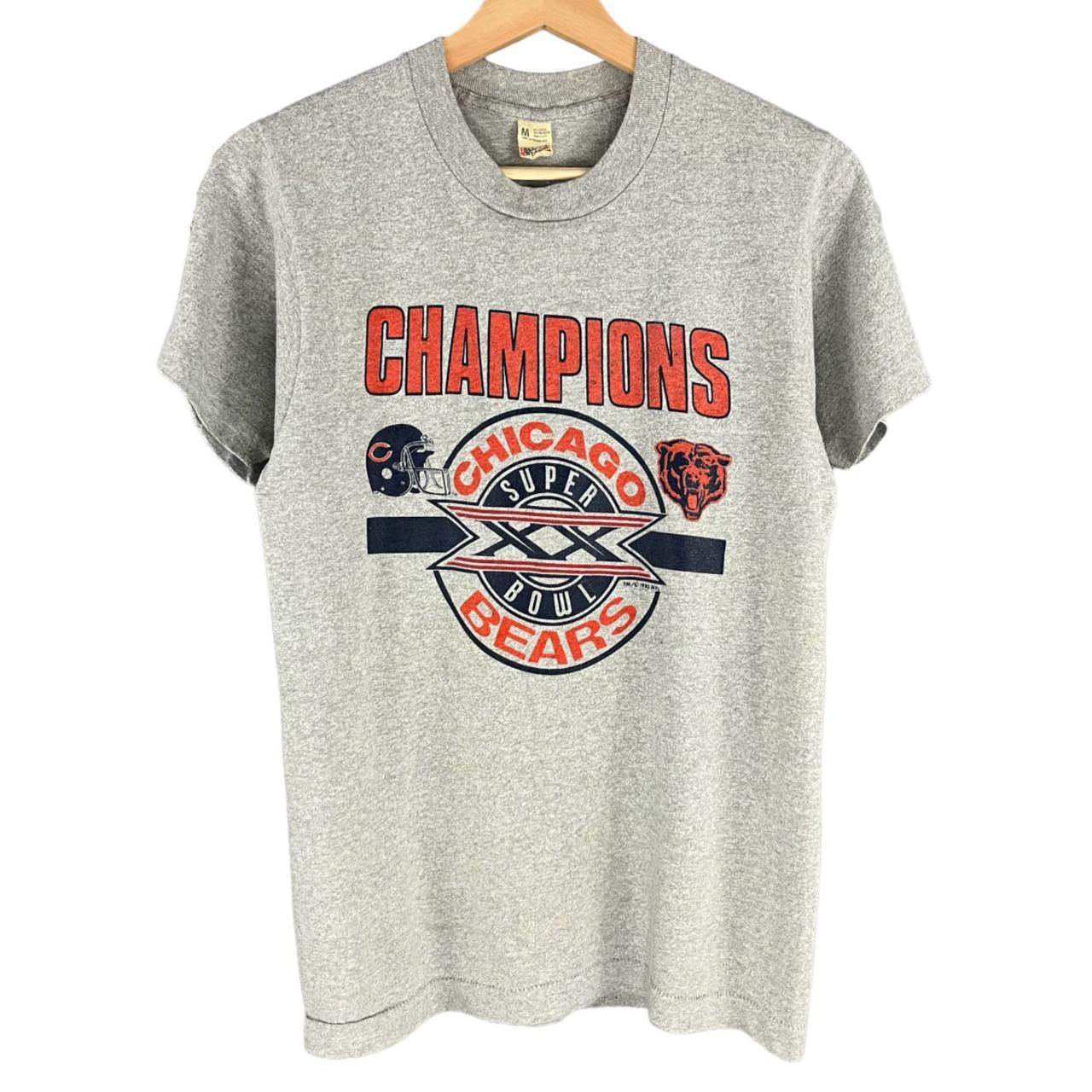 1985 Chicago Bears Super Bowl Champions Vintage T Shirt 