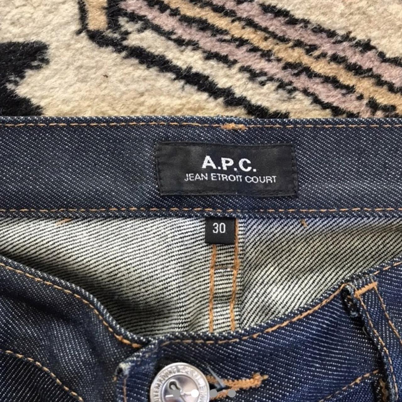 EXCELLENT CONDITION raw denim APC jeans. Originally... - Depop