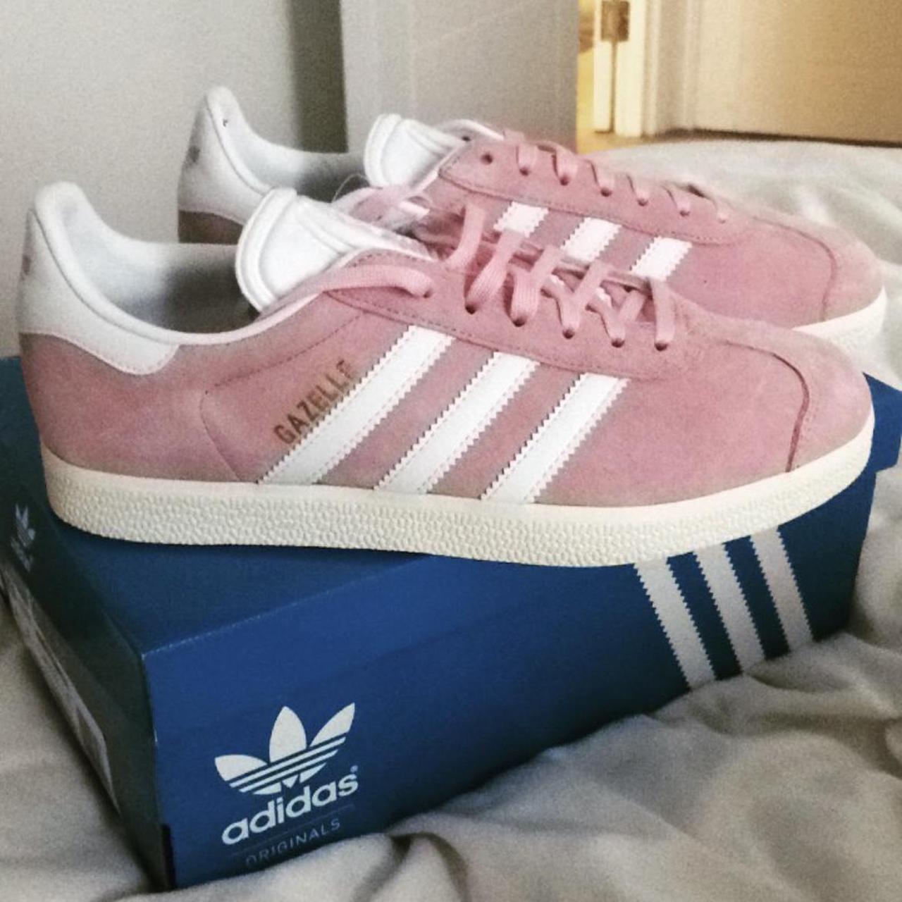 Adidas originals Pink Gazella trainers, size 5,... - Depop