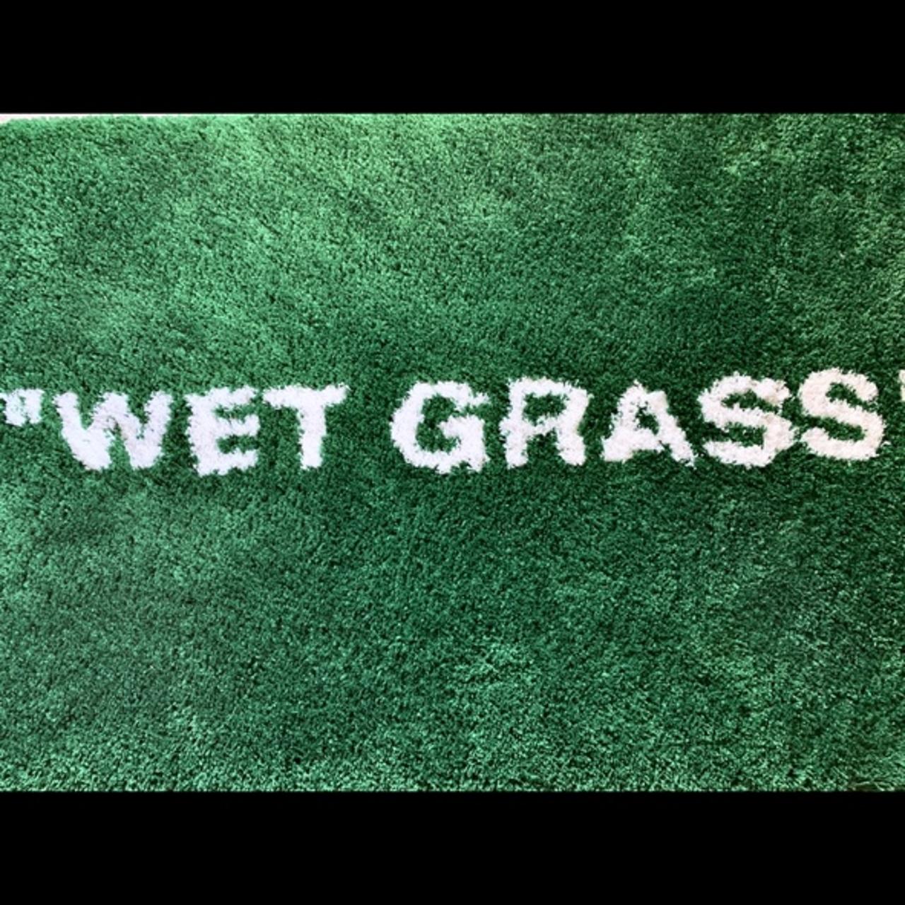 Interest check “WET GRASS” green and white rug Ikea - Depop