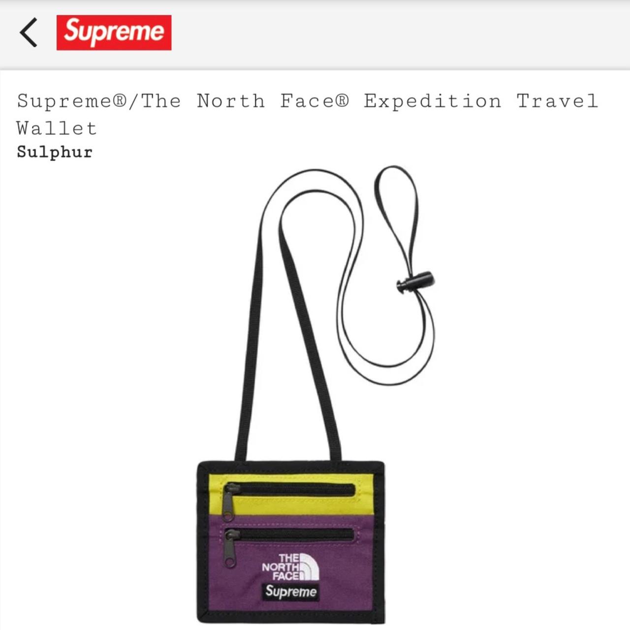 North face supreme 2025 travel wallet