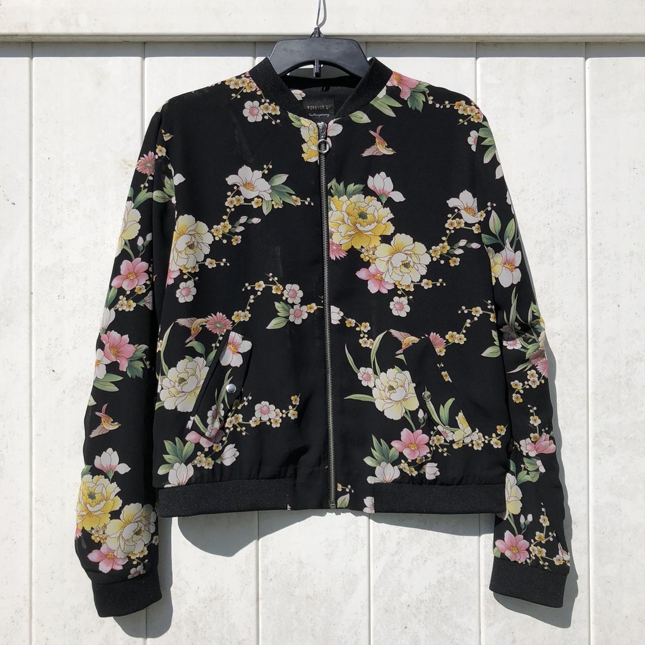 Forever 21 floral jacket #jacket #floral