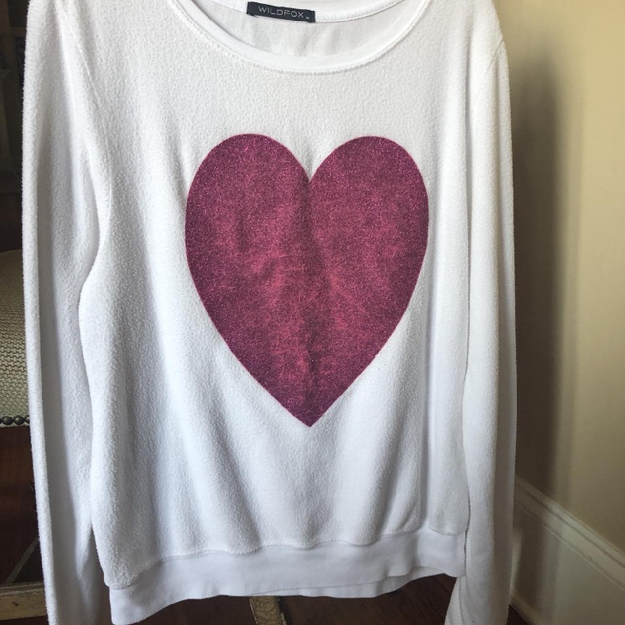 Wildfox clearance heart sweatshirt