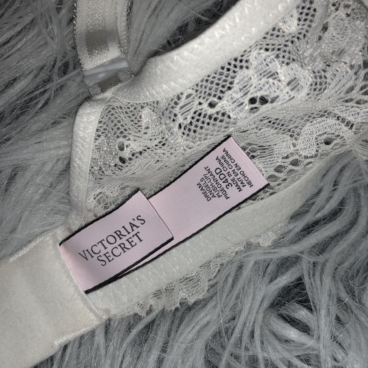 Victoria's Secret dream angel push up white lace bra - Depop