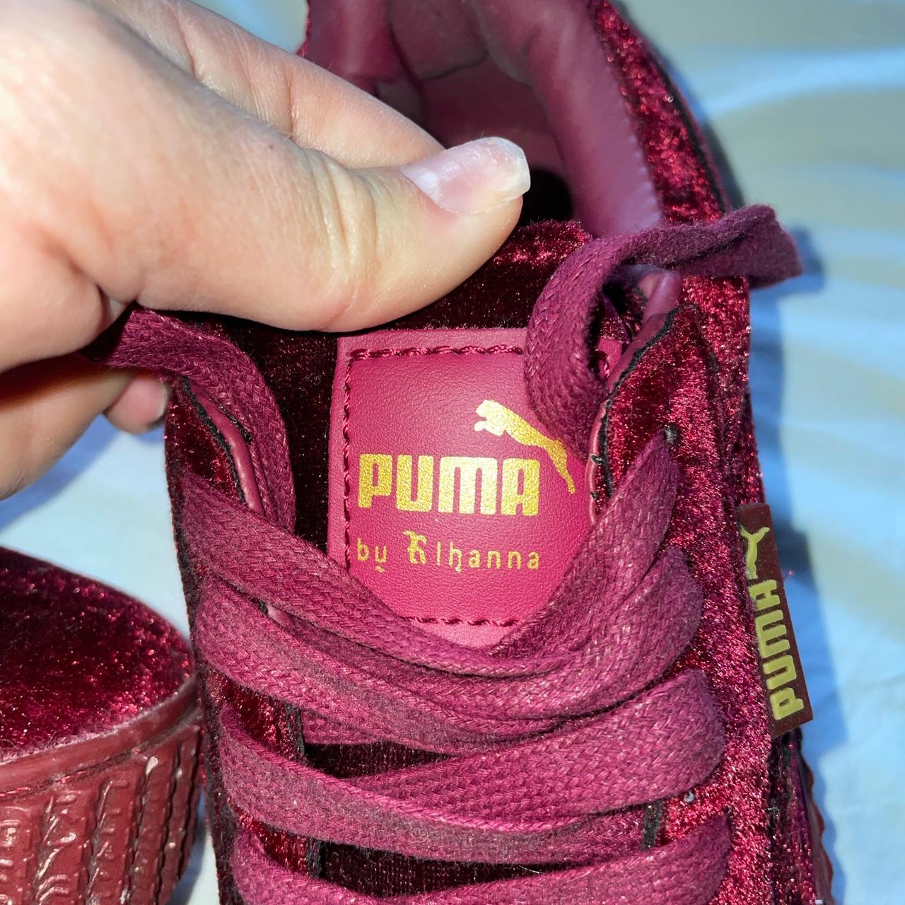 burgundy puma shoes