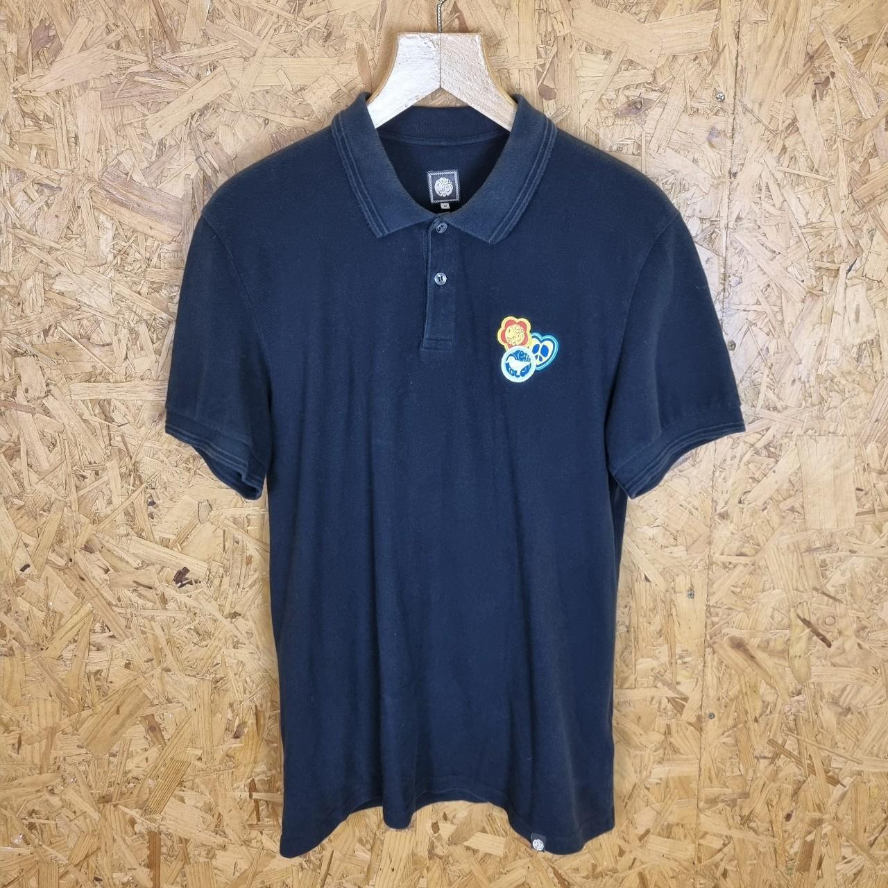 Pretty Green Polo Shirt Black Cotton Material Polo - Depop