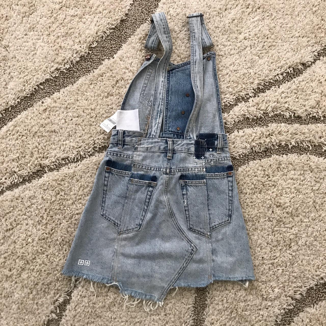 $300 NWT hot Ksubi Crossover Denim Pinafore