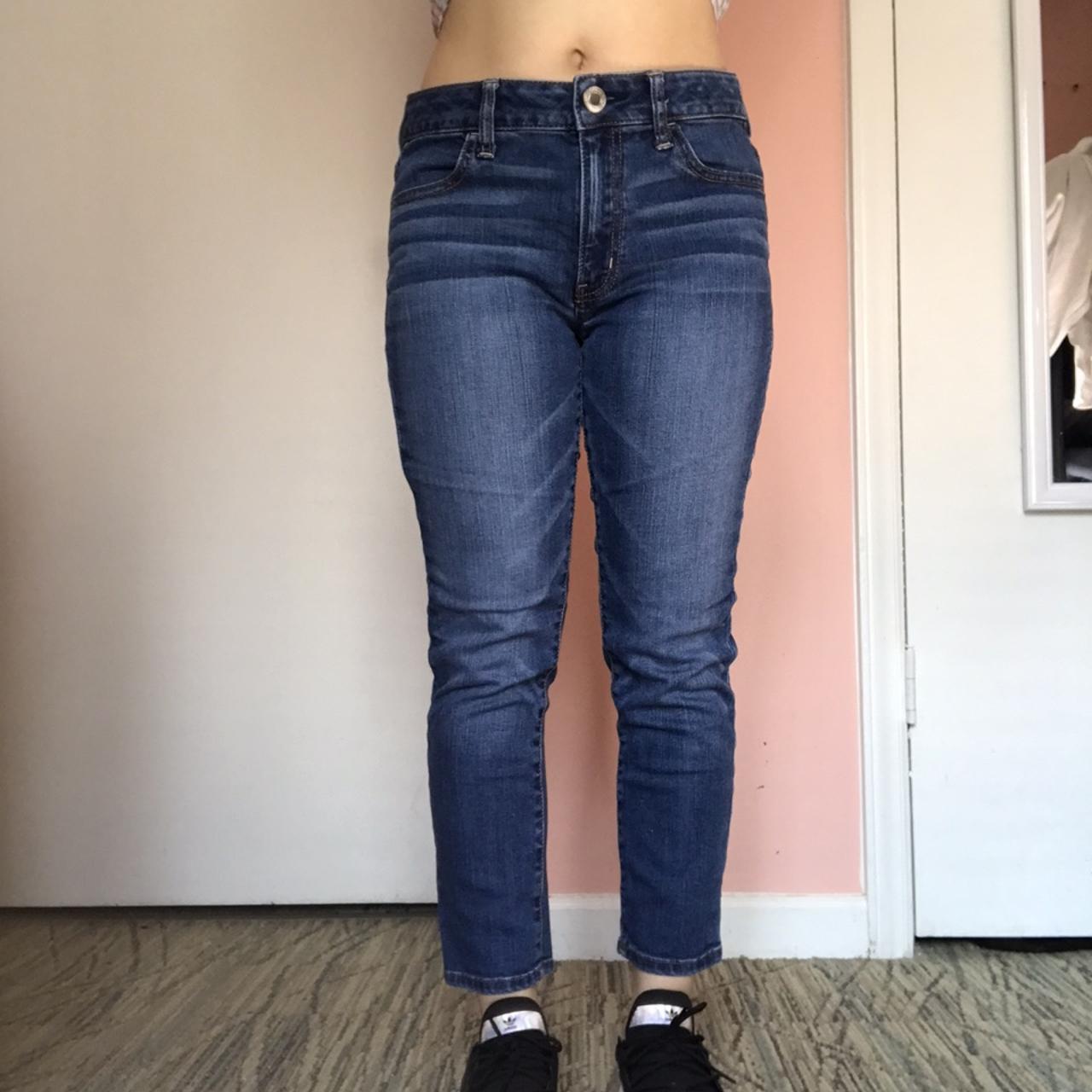 American Eagle Cropped Hi Rise Jegging Free Depop