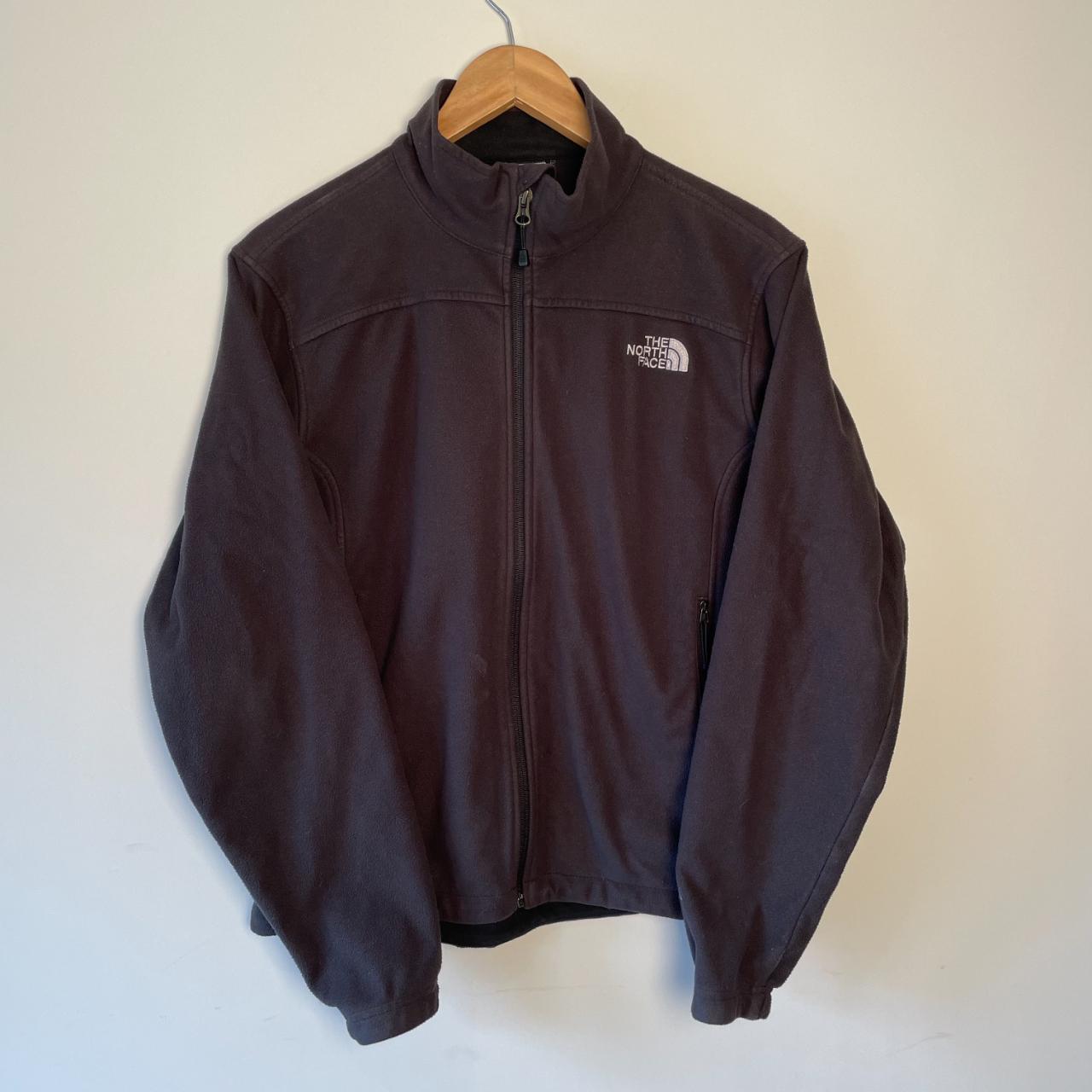 The North Face Windwall Fleece Jacket Zip-up Dark... - Depop