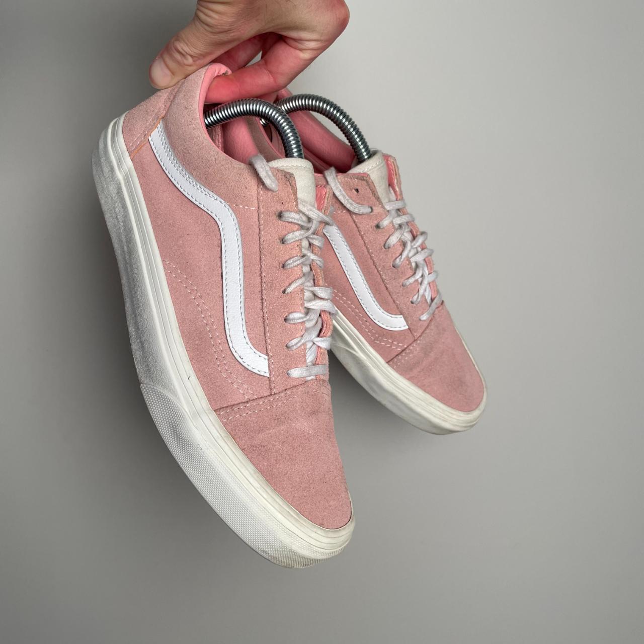 Vans old skool on sale herringbone lace pink