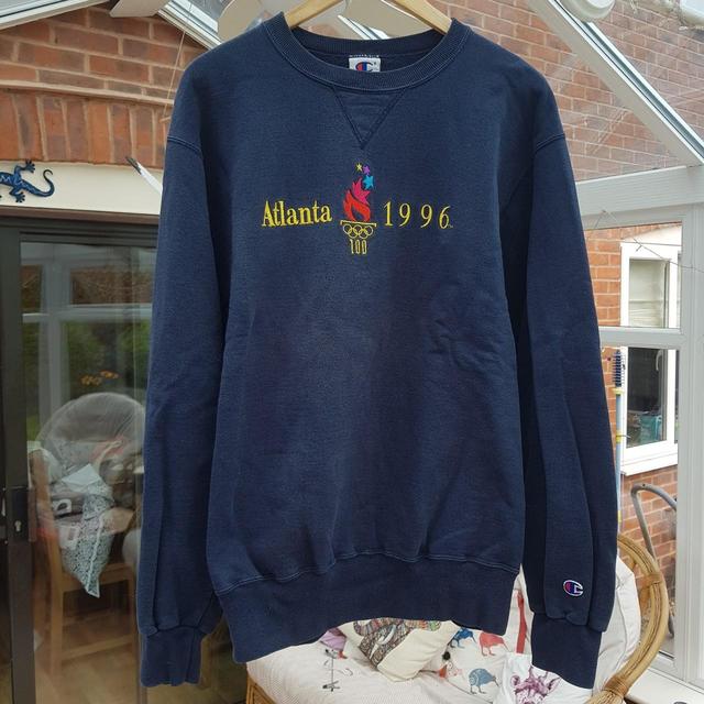 champion navy blue crew neck