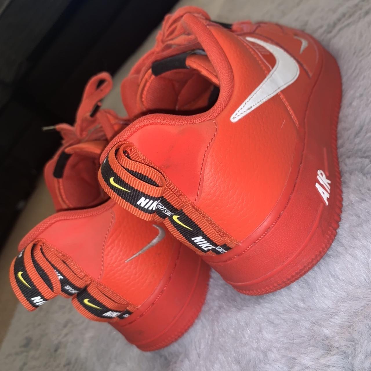 Nike Air Force 1 '07 LV8 Orange Camo Released In - Depop