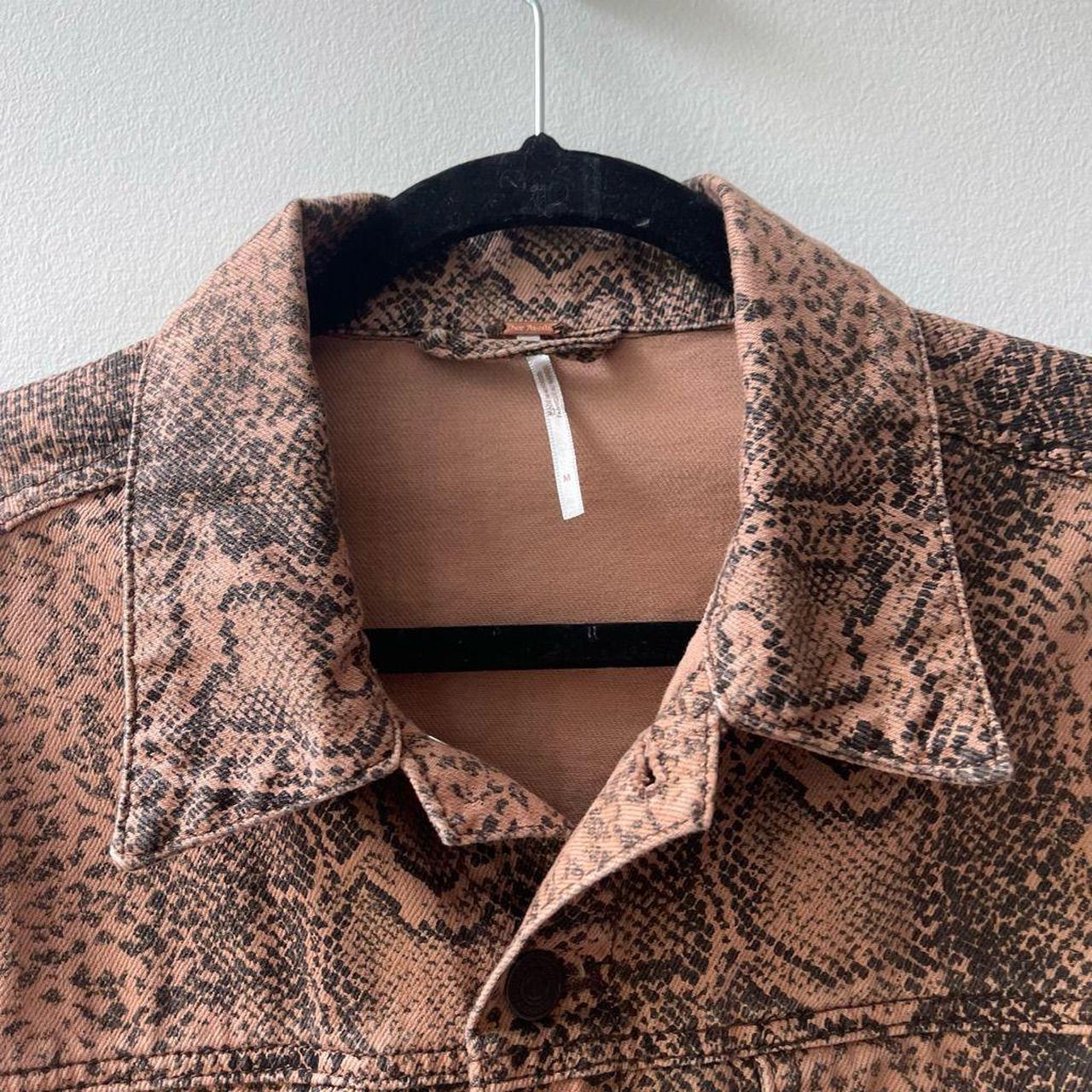 free people snake trucker jacket