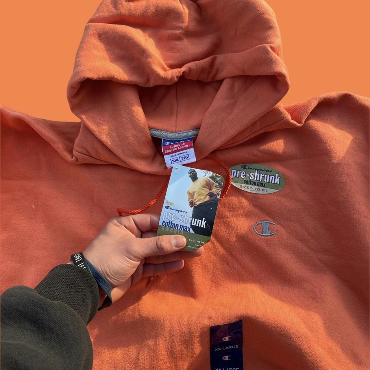 Peach champion hoodie Clearance