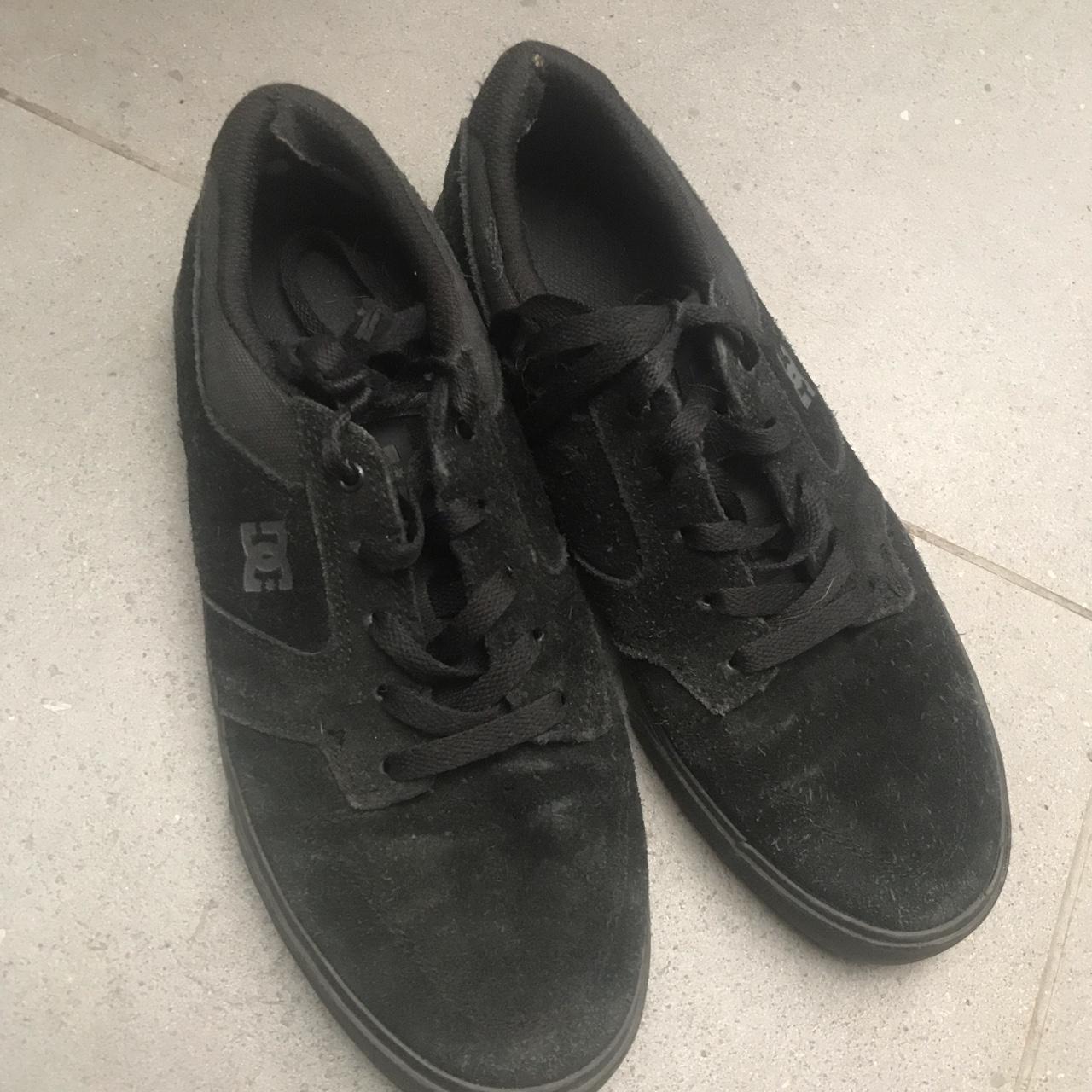 DC all black sneakers, size 6.5 but fit me and I’m a... - Depop