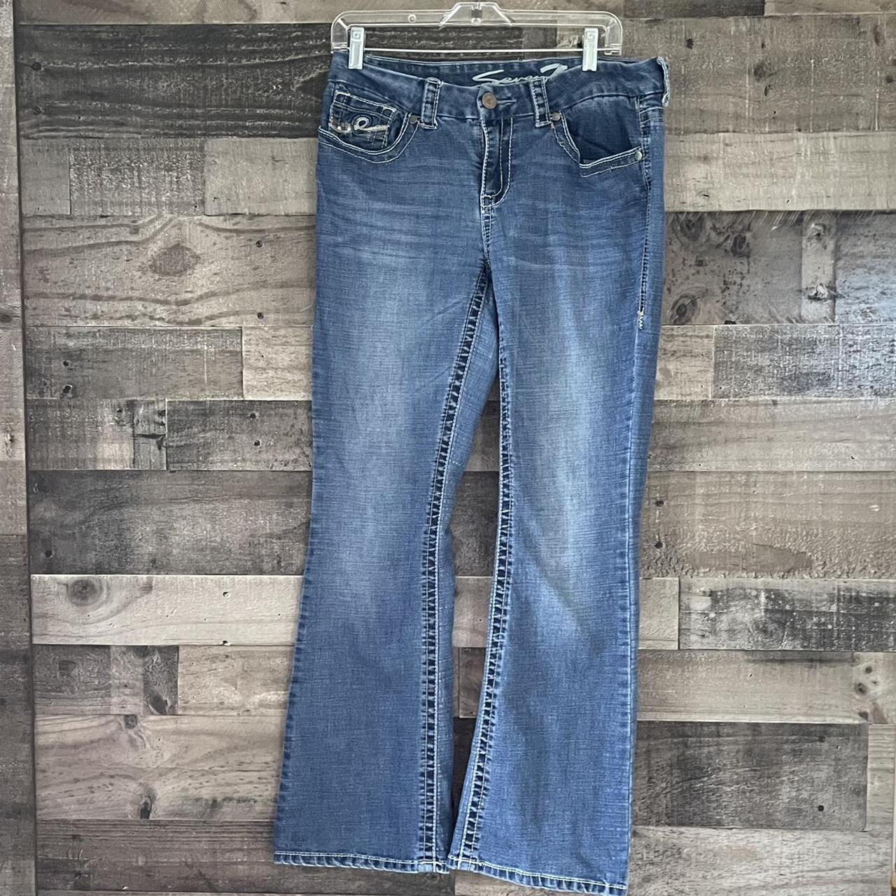 Women’s bootcut jeans by Seven7 Size 10 70%... - Depop