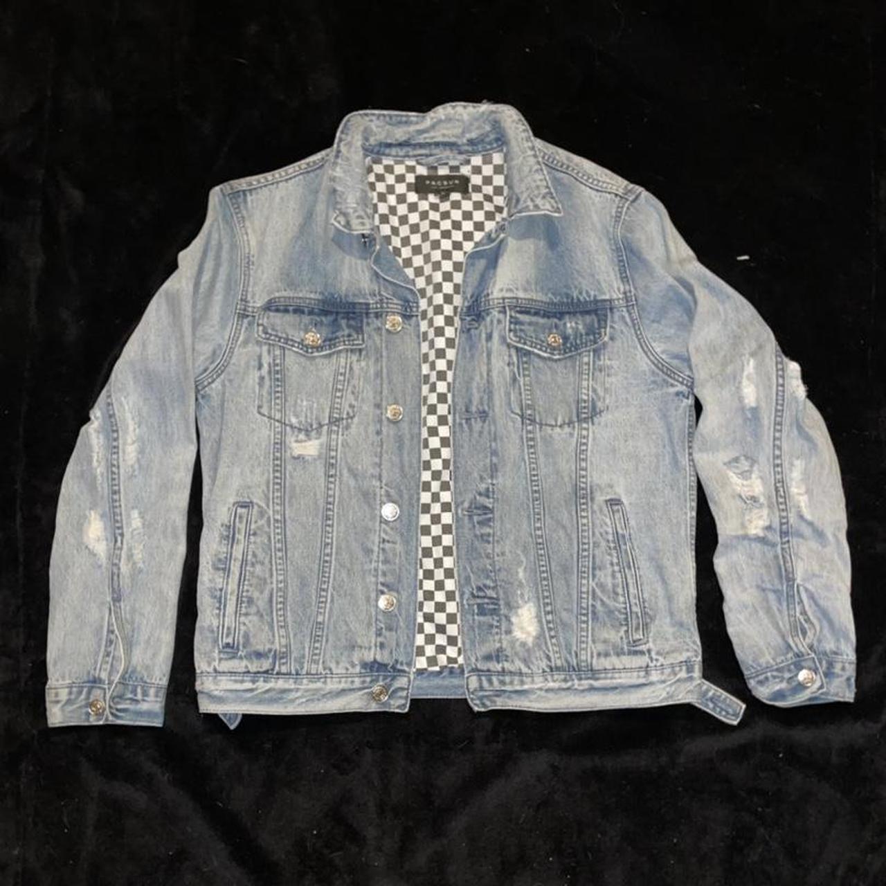 pacsun distressed denim jacket