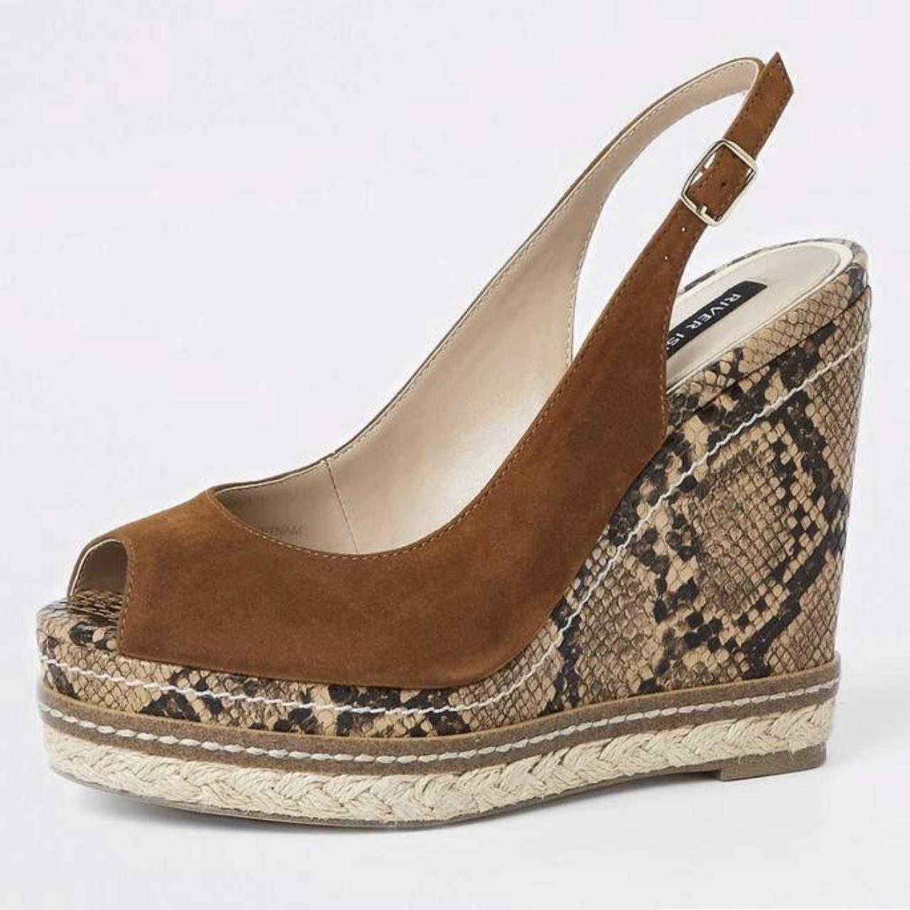 River island wedge on sale shoes