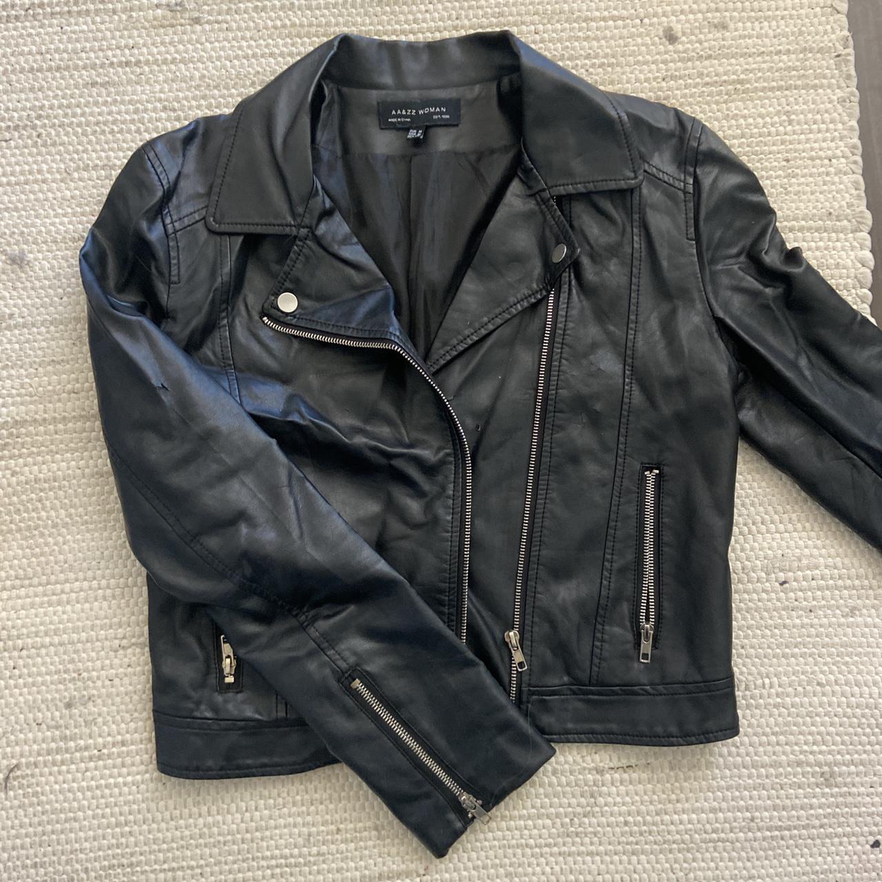 AA&ZZ Woman faux leather jacket. Super cool,... - Depop