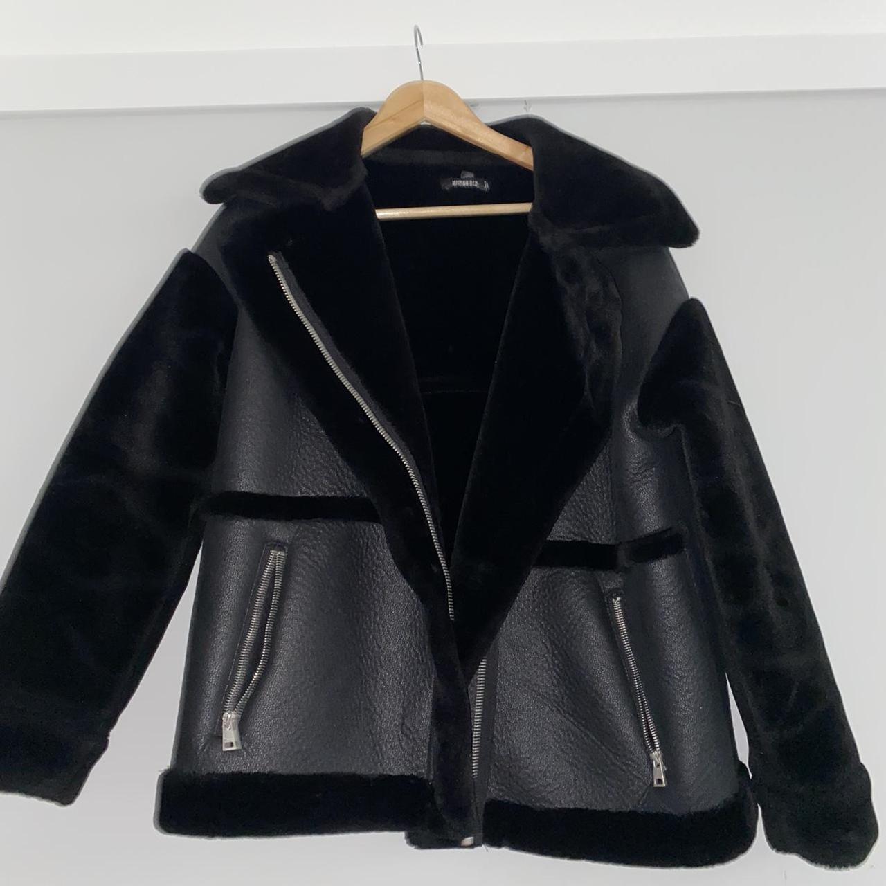 Missguided Women's Black Jacket | Depop