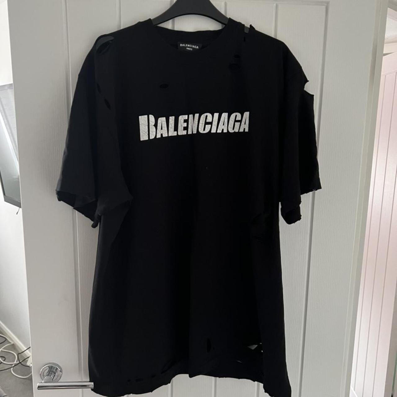 Balenciaga Distressed Tshirt  Garmentory