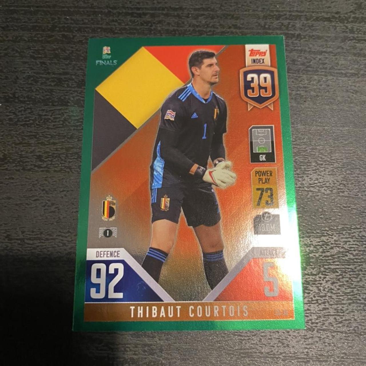 Thibaut Courtois Green Parallel Card Topps Match... Depop
