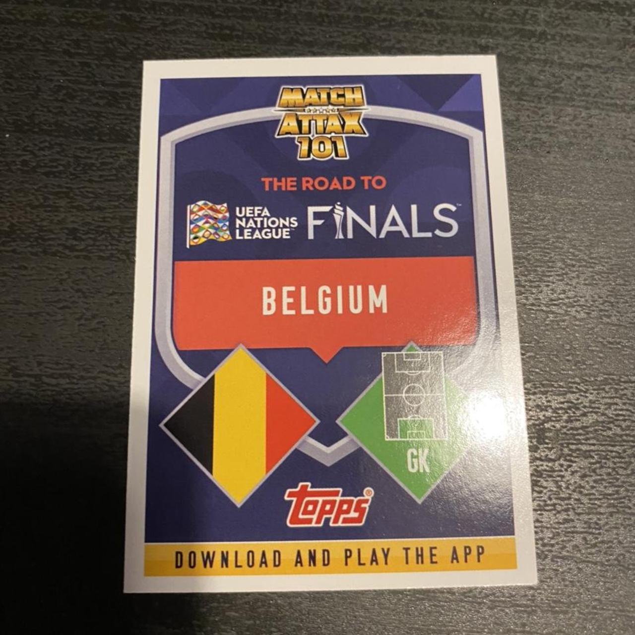 Thibaut Courtois Green Parallel Card Topps Match... Depop