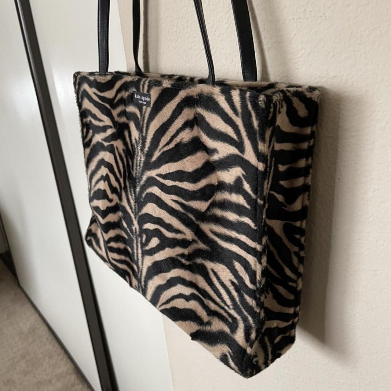 kate spade zebra tote