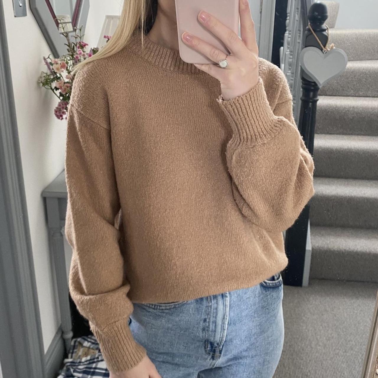 zara camel jumper