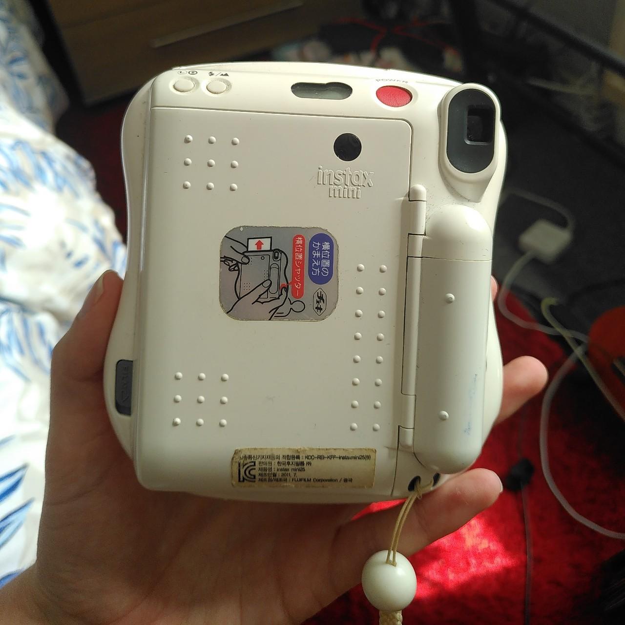 Fujifilm Instax Mini 25 instant camera in white. - Depop