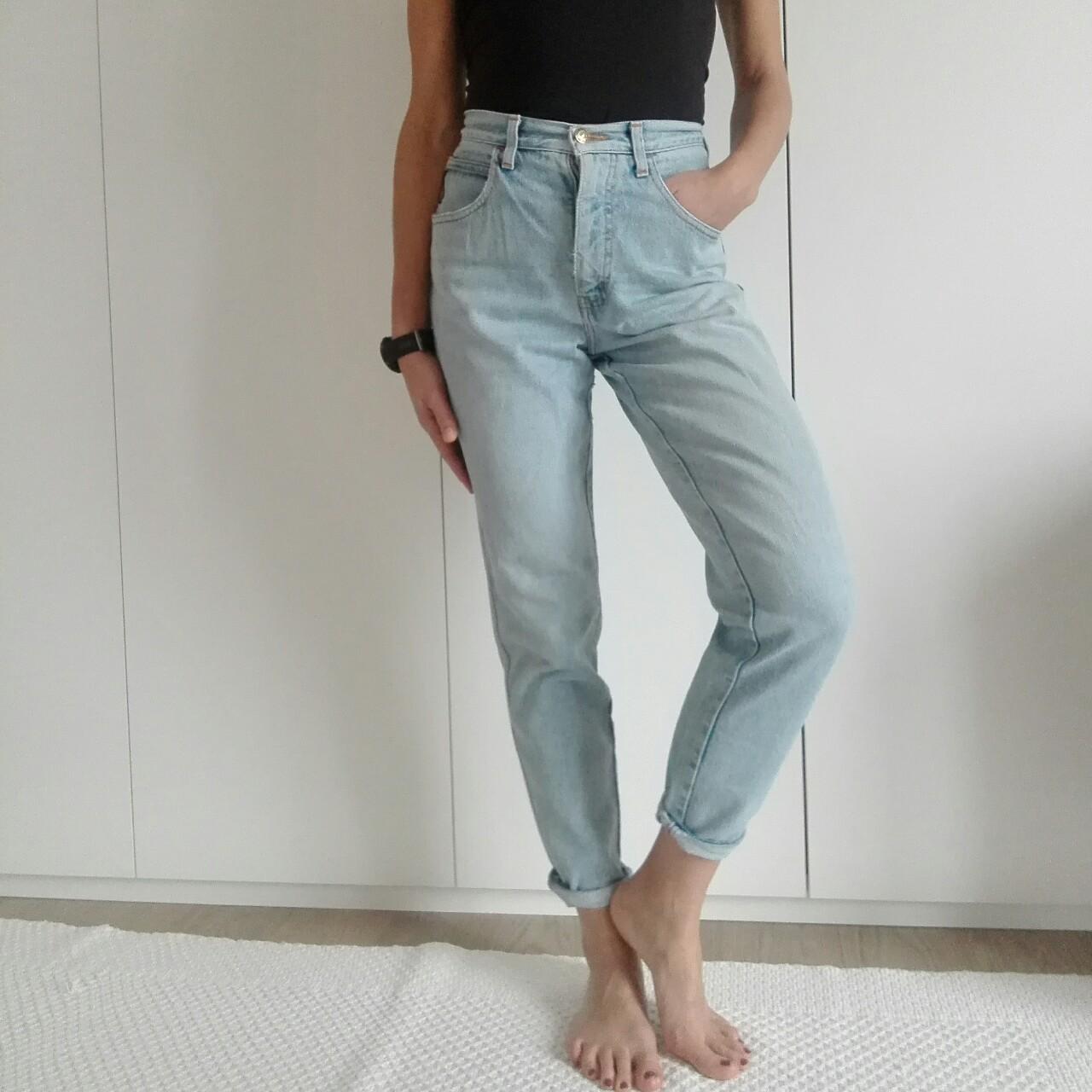 Jeans #Armani super #vintage a vita alta, taglia 29... - Depop