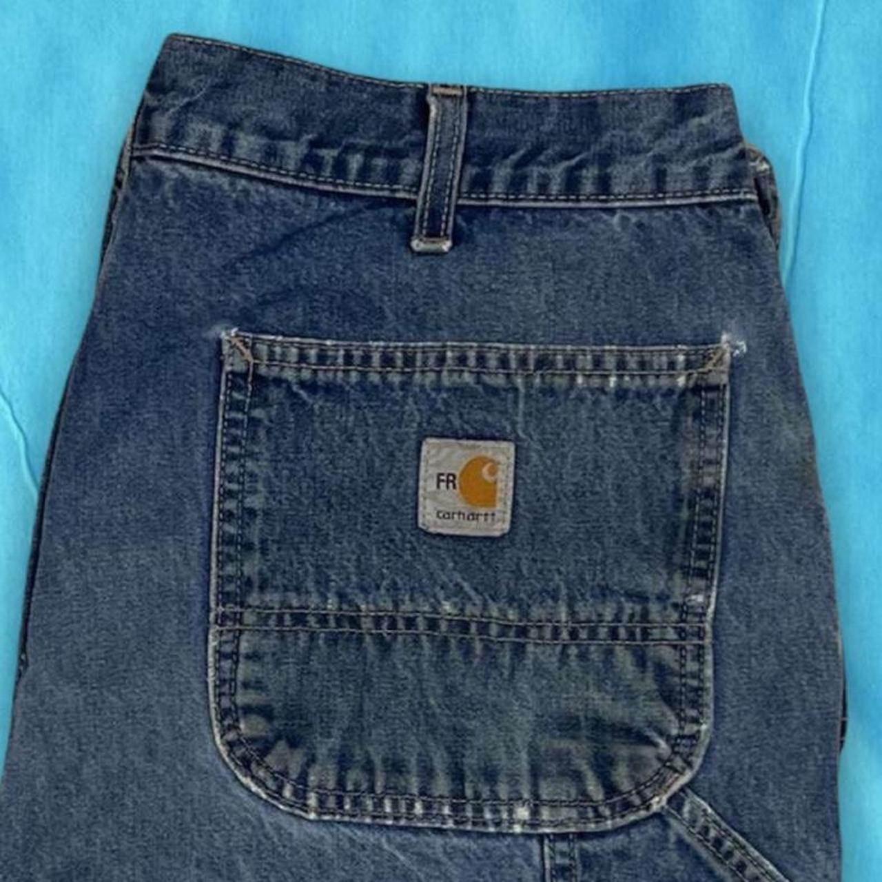 Blue Carhartt Jeans An essential stylish piece,... - Depop