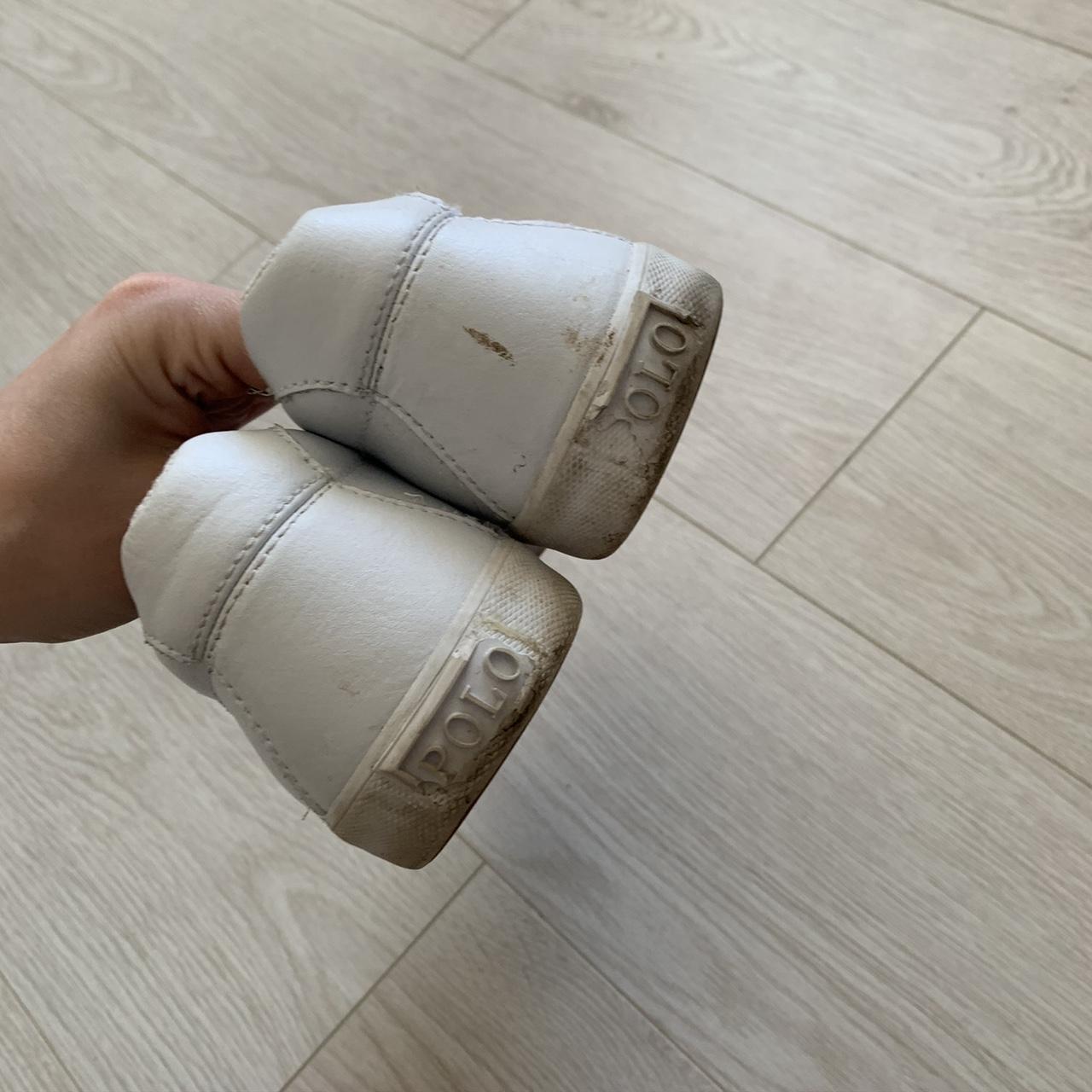 ralph lauren white trainers womens