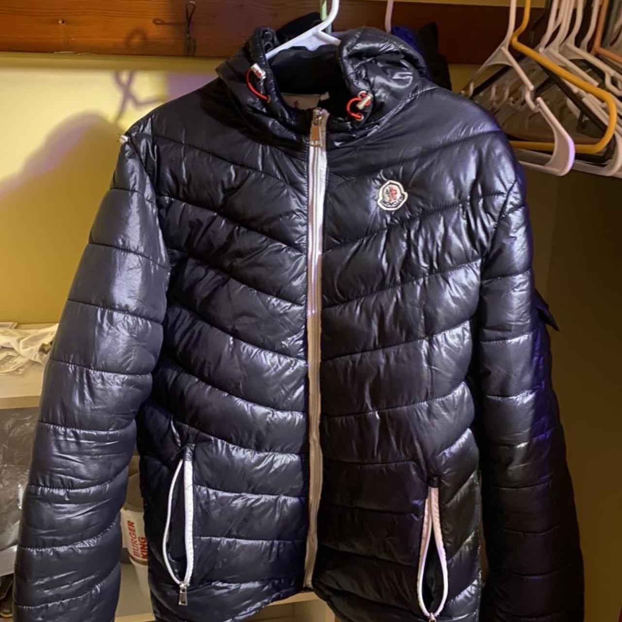 depop moncler coat