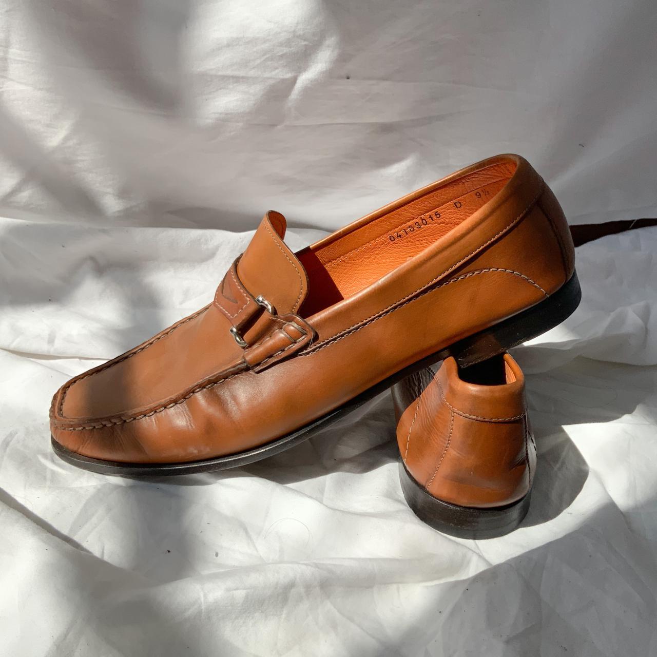 Tan penny loafers Light brown leather penny loafers... - Depop