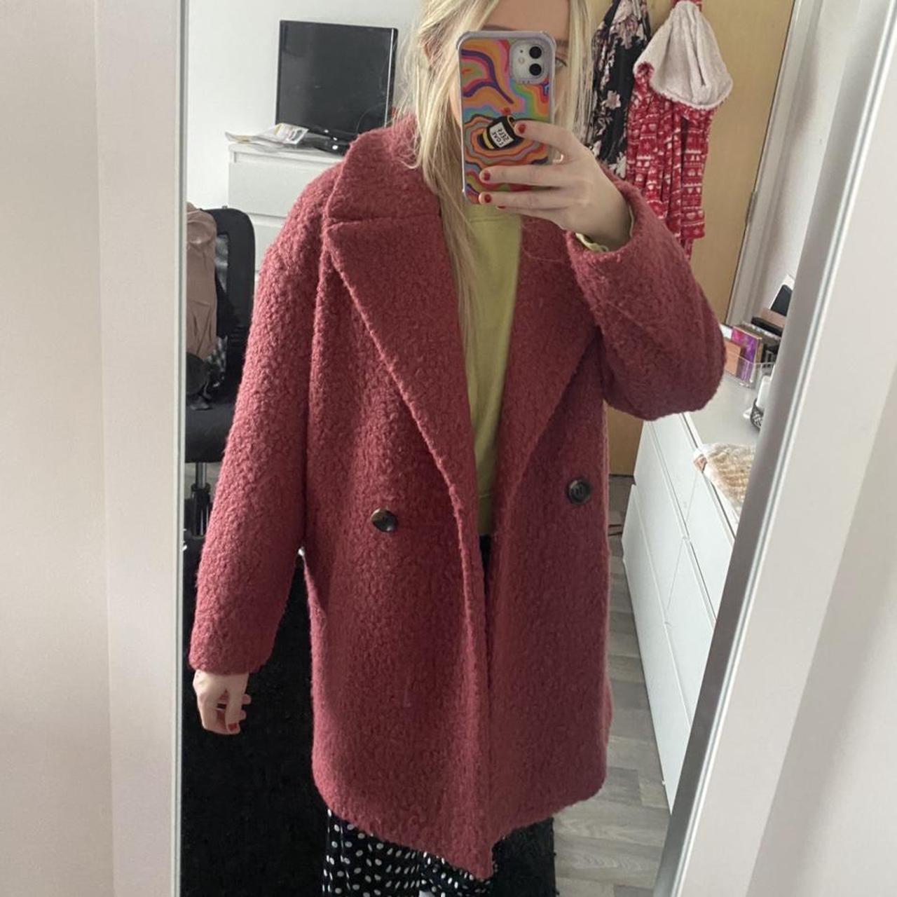 primark pink coat