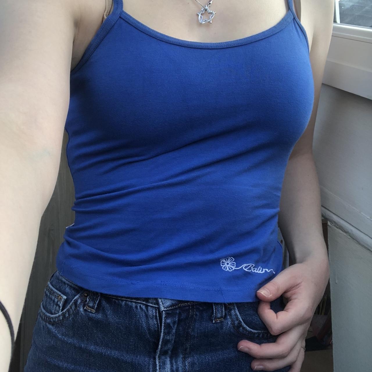 Cute blue top, perfect for summer, small, good... - Depop