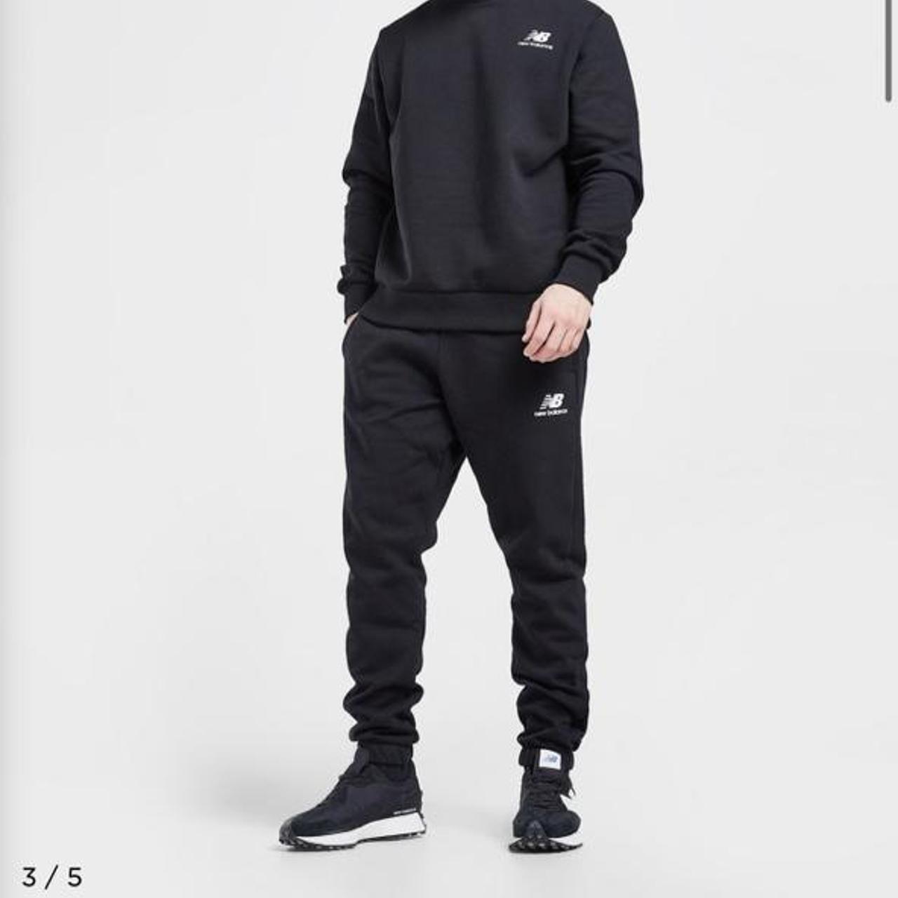 Mens new balance fleece joggers. Worn once, tags... Depop