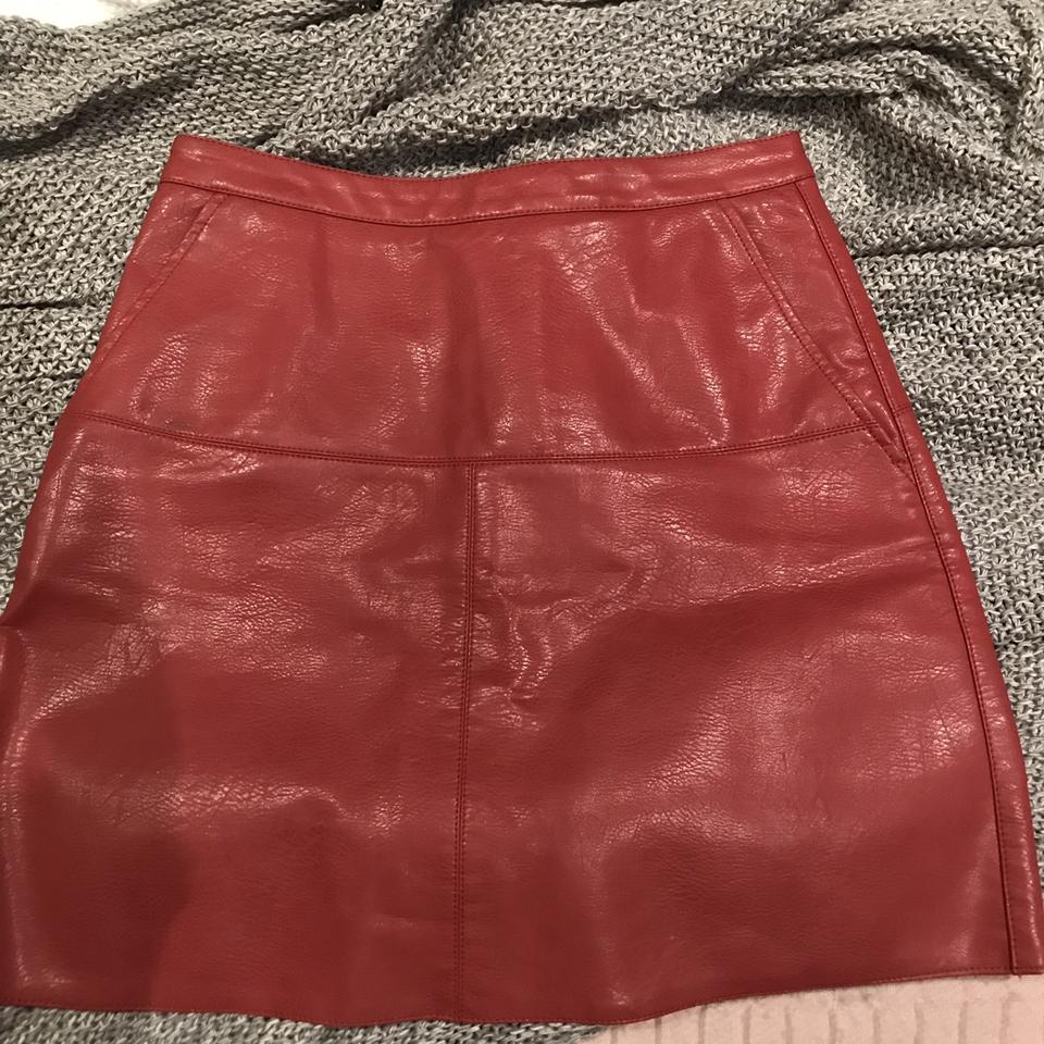 Faux leather shop skirt dotti