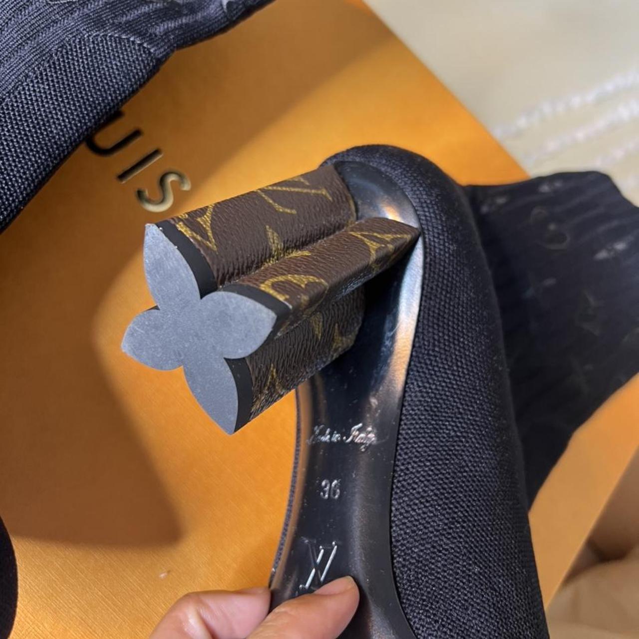 Louis Vuitton Sequin Silhouette Ankle Boot Sz. US - Depop