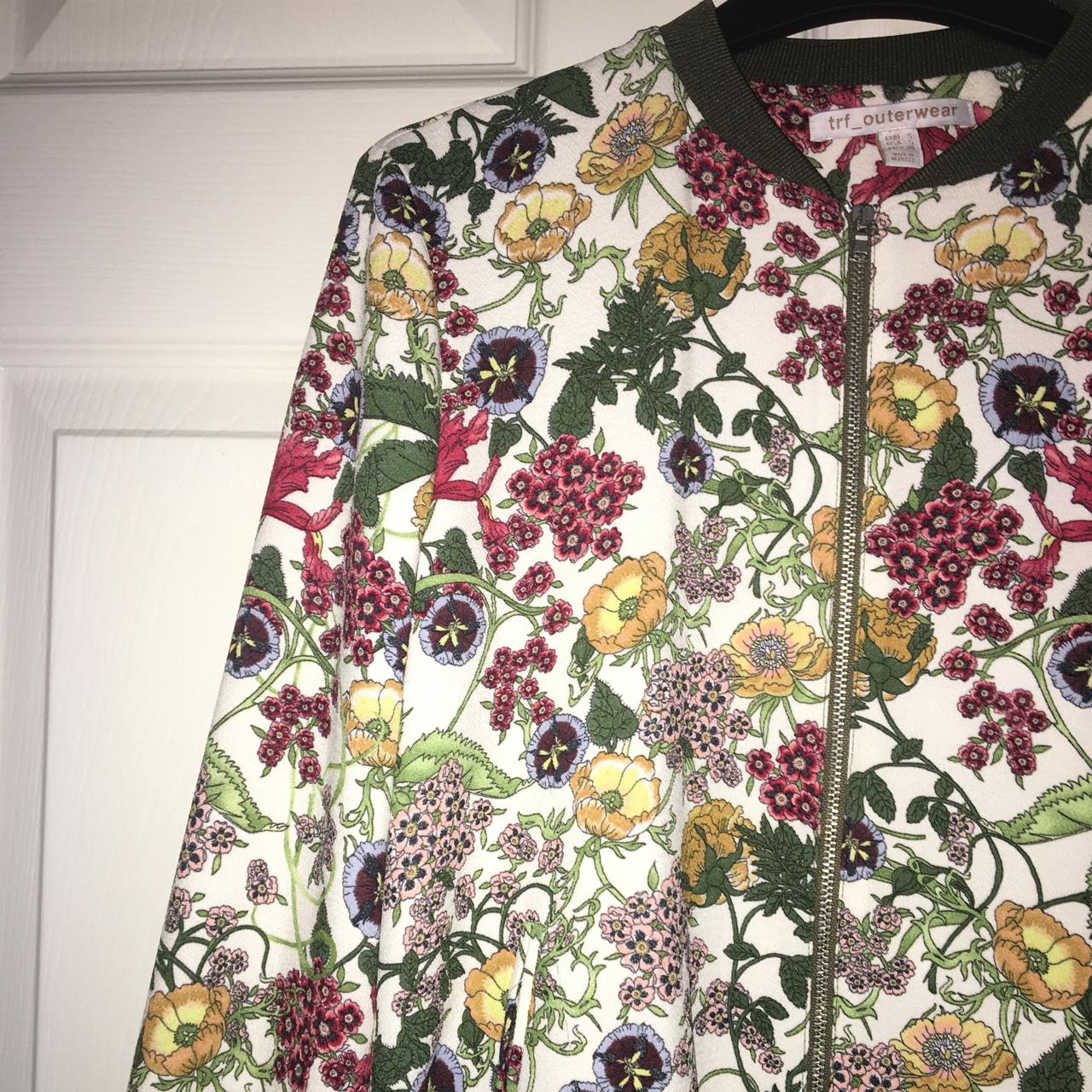 Zara flower outlet jacket