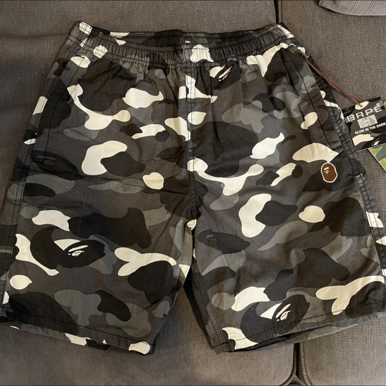 Bape camo sale beach shorts