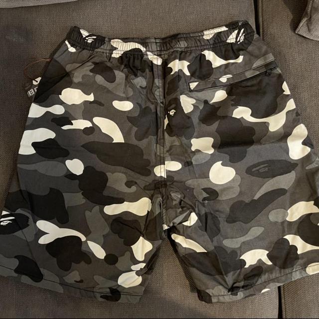 Bape camo hot sale beach shorts