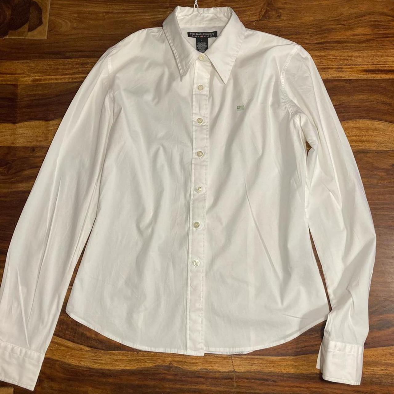 POLO Ralph Lauren White Shirt 👕 - Used - Mint... - Depop